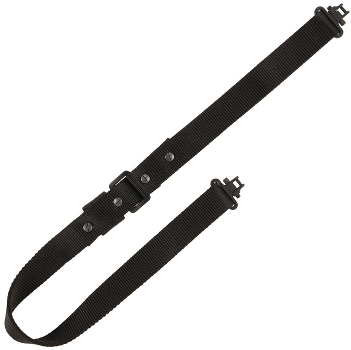 Allen 8061 Quick Adjusting  Rifle Sling w/Swivels Black Nylon Adjustable Length 26" to 33", 1.25" Wide