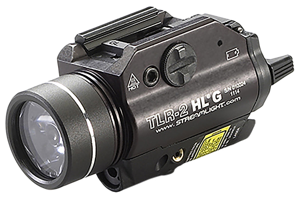 Streamlight 69265 TLR-2 HL G Gun Light  Black Anodized 1,000 Lumens White LED Red Laser