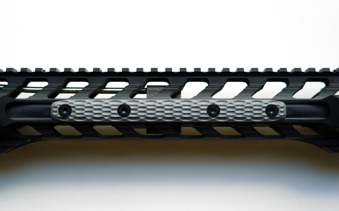 Mechforce G10 MLOK Rail Cover, 4 Slot, Tungsten Gray (2 PACK)