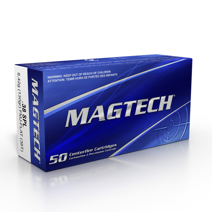 Magtech 38T Range/Training  38Special 130gr Full Metal Jacket 50 Per Box/20 Case