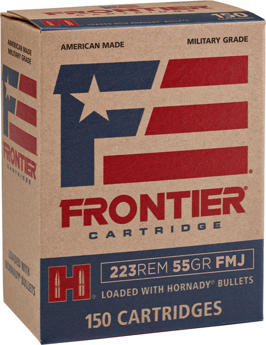 Frontier Cartridge FR1015 Military Grade  223 Rem 55 gr 3240 fps Full Metal Jacket (FMJ) 150 Bx/8 Cs