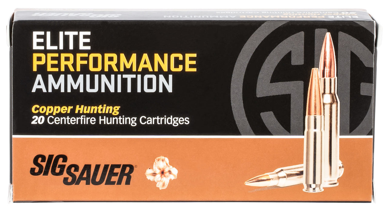 Sig Sauer E243H120 Elite Copper Hunting  243 Win 80 gr Copper Solid 20 Bx/10 Cs