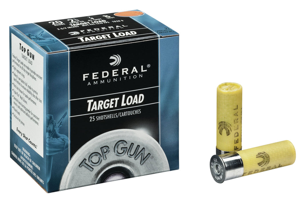 Federal TG208 Top Gun  20 Gauge 2.75" 7/8 oz 1210 fps 8 Shot 25 Bx/10 Cs