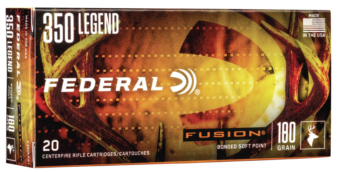 Federal F350LFS1 Fusion  350 Legend 160 gr 2300 fps Soft Point (SP) 20 Bx/10 Cs