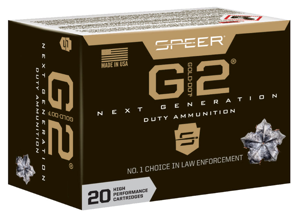 Speer 23999 Gold Dot G2 40 S&W 180 gr 1015 fps G2 20 Bx/10 Cs