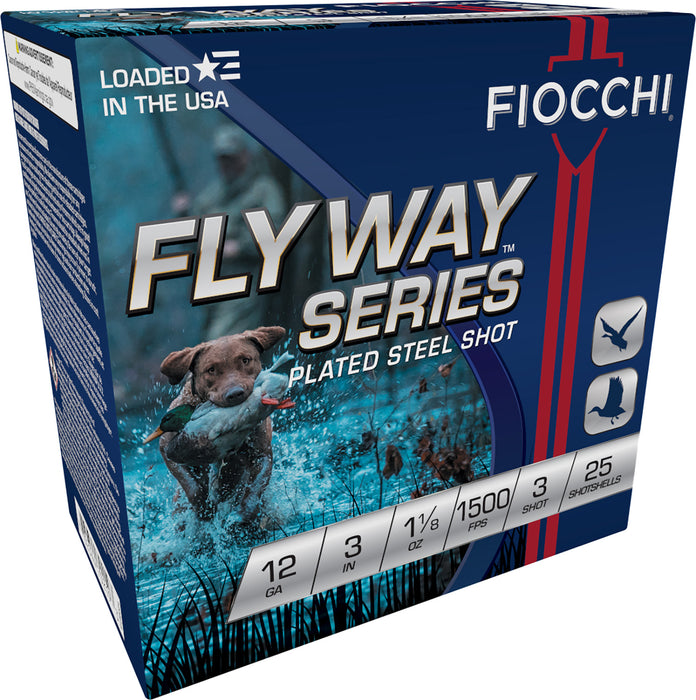 Fiocchi 123ST3 Flyway  12 Gauge 3" 1 1/8 oz 1500 fps 3 Shot 25 Bx/10 Cs