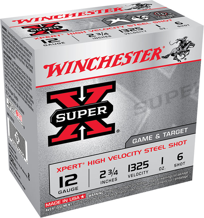 Winchester Ammo WE12GTVP6 Super X Xpert High Velocity 12 Gauge 2.75" 1 oz 1325 fps 6 Shot 100 Bx/2 Cs (Value Pack)