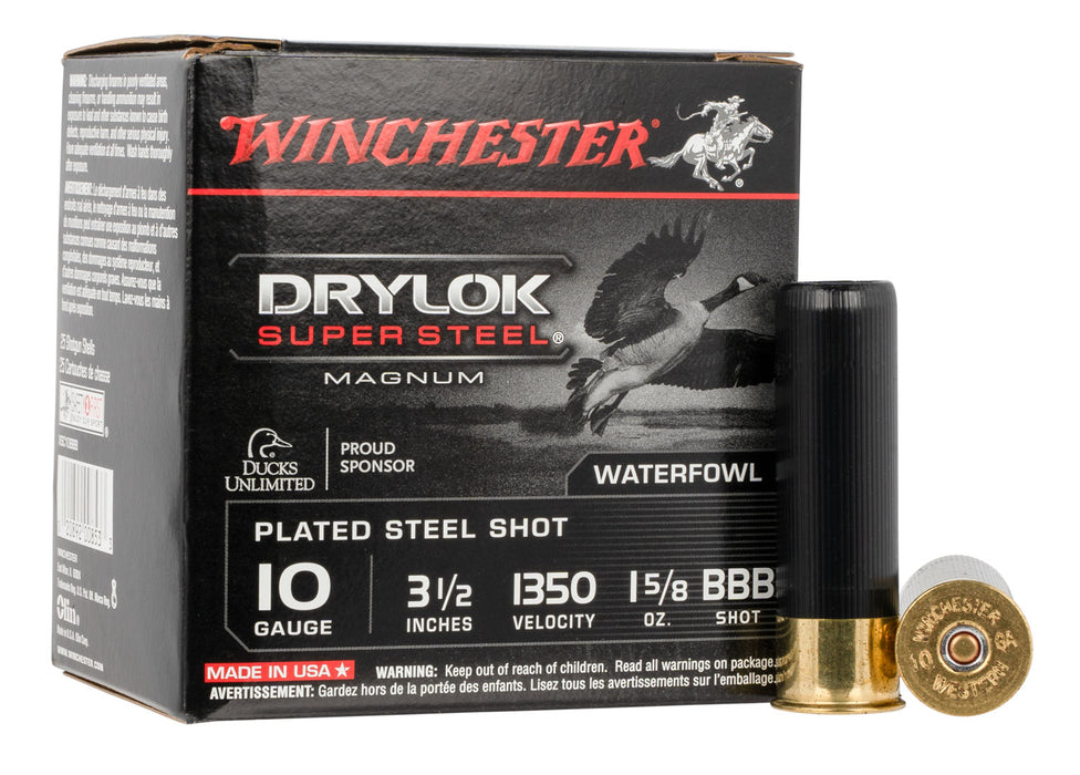 Winchester Ammo XSC10BBB DryLock Super Magnum 10 Gauge 3.50" 1 5/8 oz 1350 fps BBB Shot 25 Bx/10 Cs