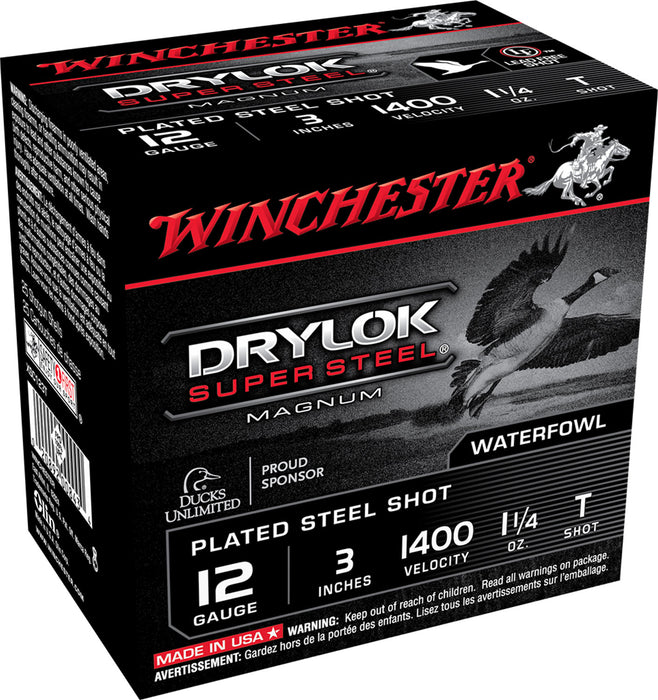 Winchester Ammo XSC123T DryLock Super Magnum 12 Gauge 3" 1 1/4 oz 1400 fps T Shot 25 Bx/10 Cs