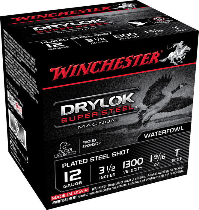 Winchester Ammo XSC12LT DryLock Super Magnum 12 Gauge 3.50" 1 9/16 oz 1300 fps T Shot 25 Bx/10 Cs