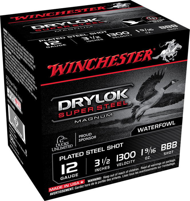 Winchester Ammo XSC12LBBB DryLock Super Magnum 12 Gauge 3.50" 1 9/16 oz 1300 fps BBB Shot 25 Bx/10 Cs