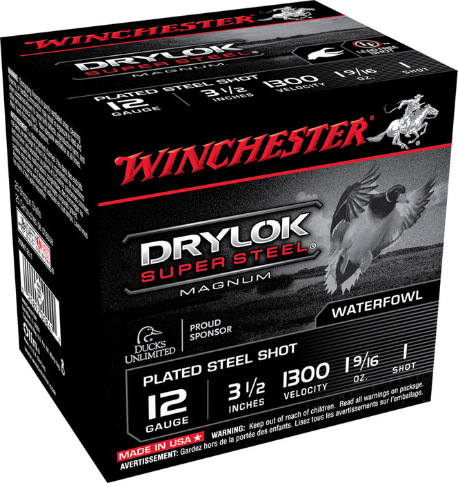 Winchester Ammo XSM12L1 DryLock Super Magnum 12 Gauge 3.50" 1 9/16 oz 1300 fps 1 Shot 25 Bx/10 Cs