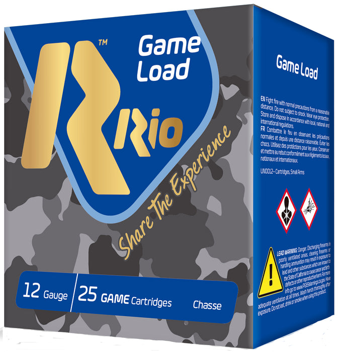 Rio Ammunition SG3275 Game Load Super Game High Velocity 12 Gauge 2.75" 1-1/8 oz 7.5 Shot 25 Bx/ 10 Cs