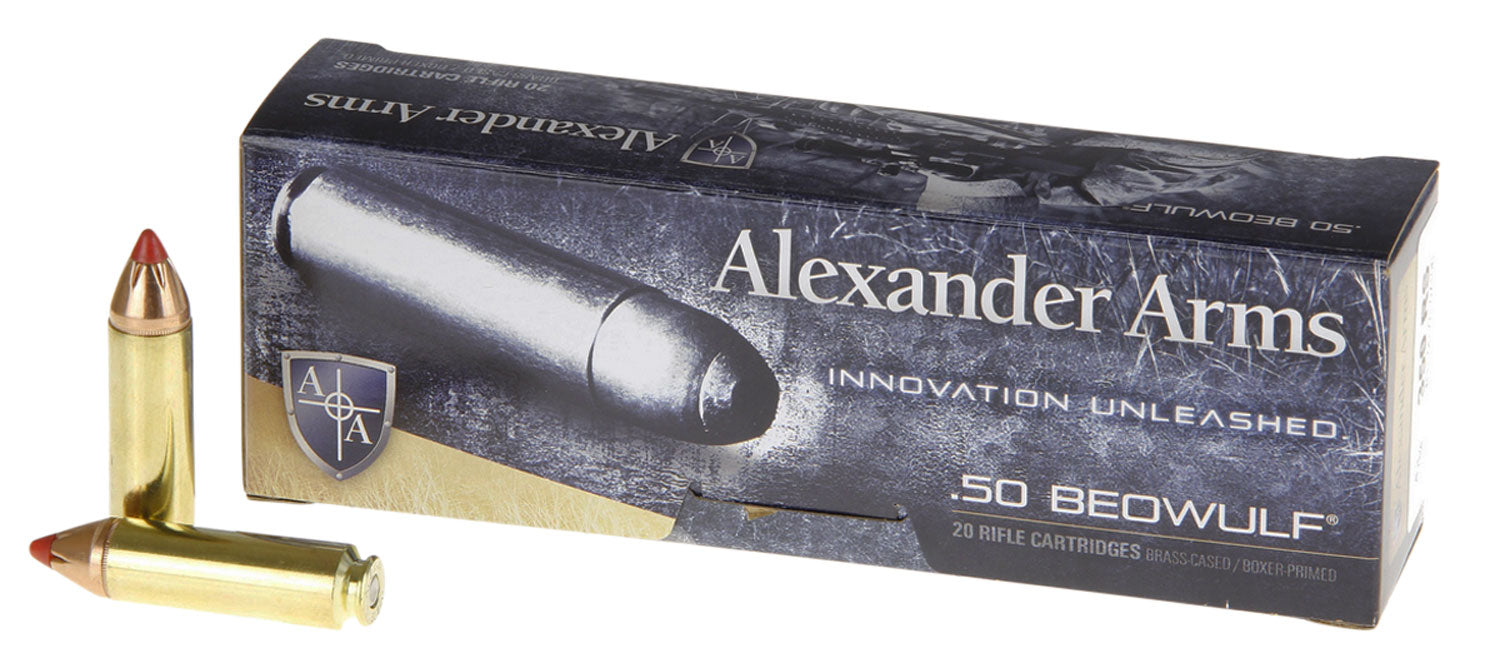 Alexander Arms AB300FTXBX FTX  50 Beowulf 300 gr Hornady FTX 20 Per Box/10 Cs