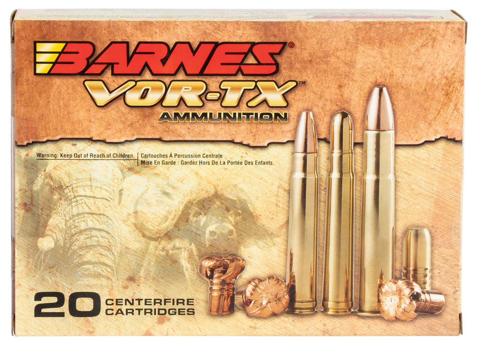 Barnes Bullets 22018 VOR-TX Safari 416 Rem Mag 400 gr 2420 fps Round Nose Banded Solid 20 Bx/10 Cs