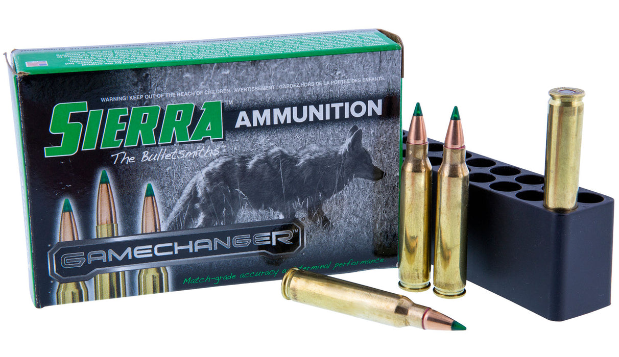 Sierra A406209 GameChanger  223 Rem 64 gr 3015 fps Sierra Tipped GameKing (TGK) 20 Bx/25 Cs