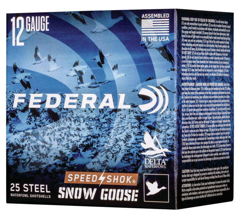 Federal WF142SG2 Speed-Shok Snow Goose 12 Gauge 3" 1 1/4 oz 1450 fps 2 Shot 25 Bx/10 Cs