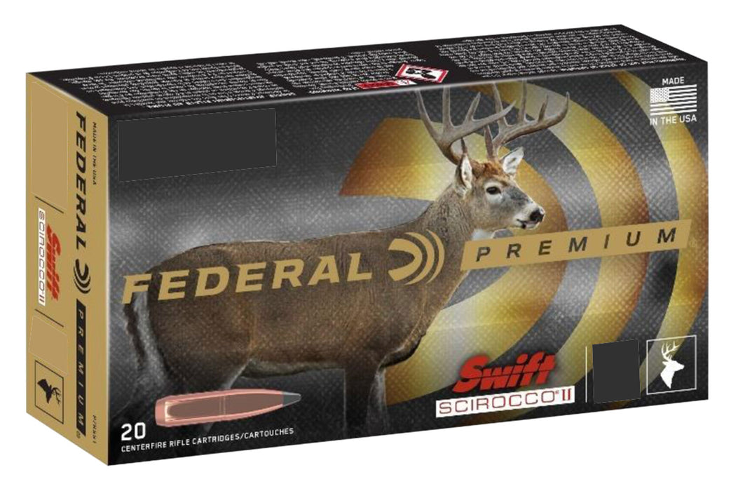 Federal P243SS1 Premium  243 Win 90 gr 3100 fps Swift Scirocco II 20 Bx/10 Cs