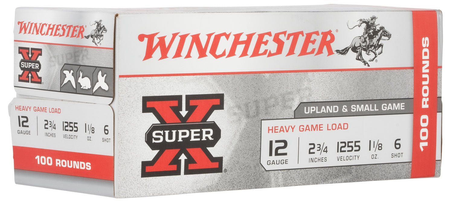 Winchester Ammo XU12H6VP Super X Heavy Game Load 12 Gauge 2.75" 1 1/8 oz 1255 fps 6 Shot 100 Bx/2 Cs (Value Pack)