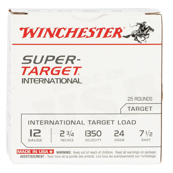 Winchester Ammo TRGT213507 Super-Target Light Target 12 Gauge 2.75" 7/8 oz 1350 fps 7.5 Shot 25 Bx/10 Cs