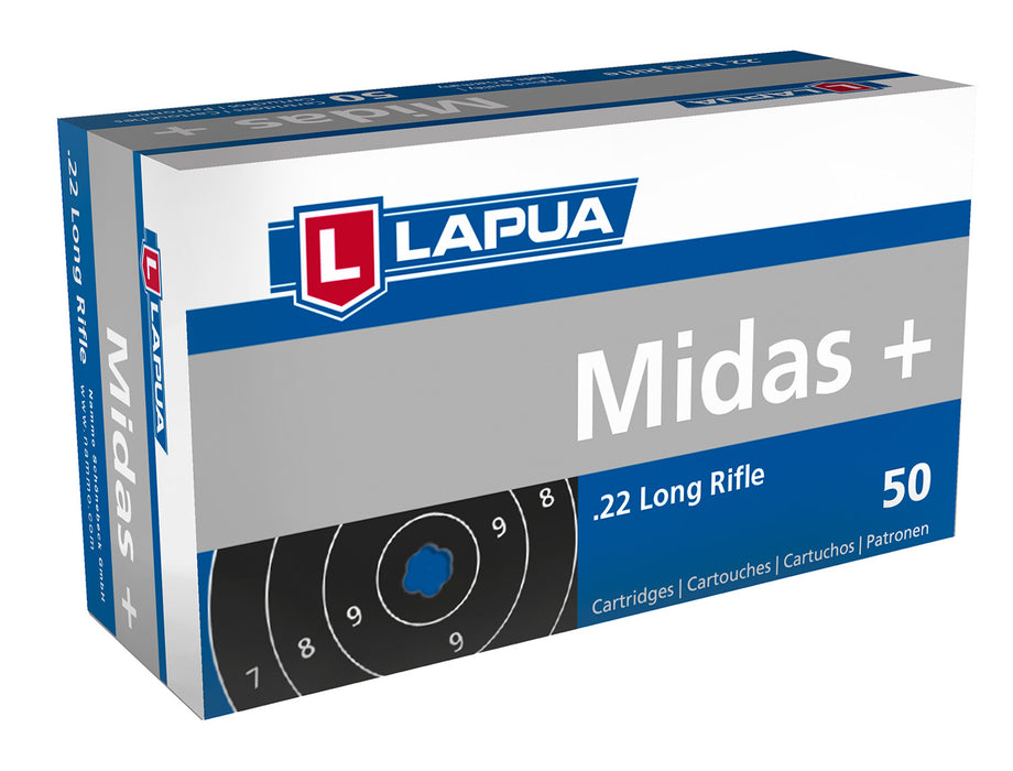 Lapua 420162 Midas+  22 LR 40 gr Round Nose (RN) 50 Bx/ 100 Cs