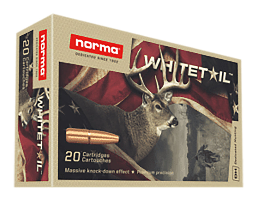 Norma Ammunition 20160462 Dedicated Hunting Whitetail 243 Win 100 gr Pointed Soft Point (PSP) 20 Per Box/ 10 Cs