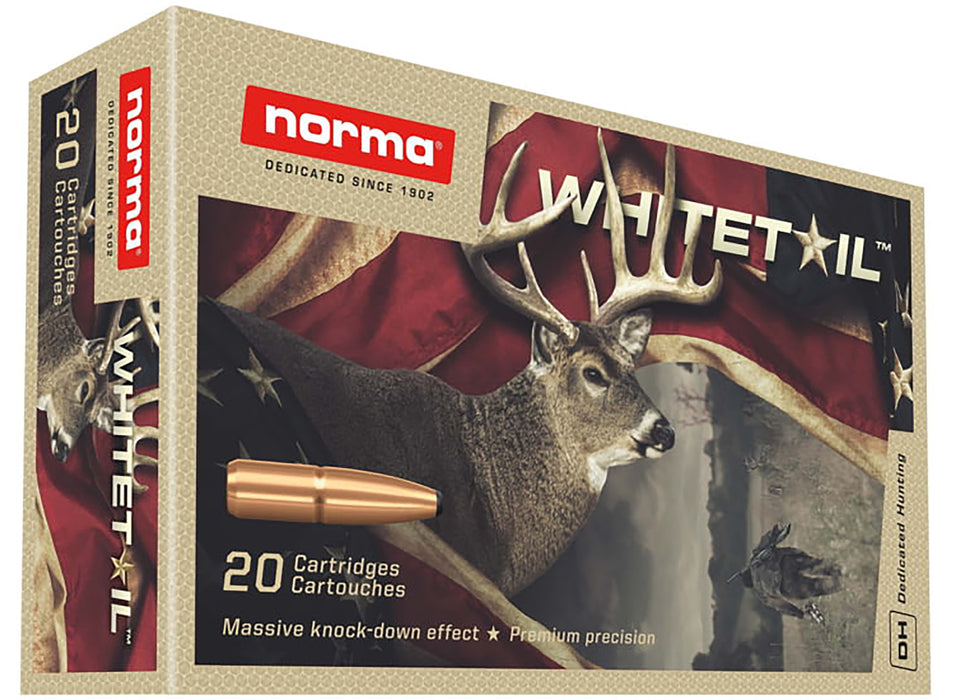 Norma Ammunition 20171502 Dedicated Hunting Whitetail 7mm-08 Rem 150 gr Pointed Soft Point (PSP) 20 Per Box/ 10 Cs