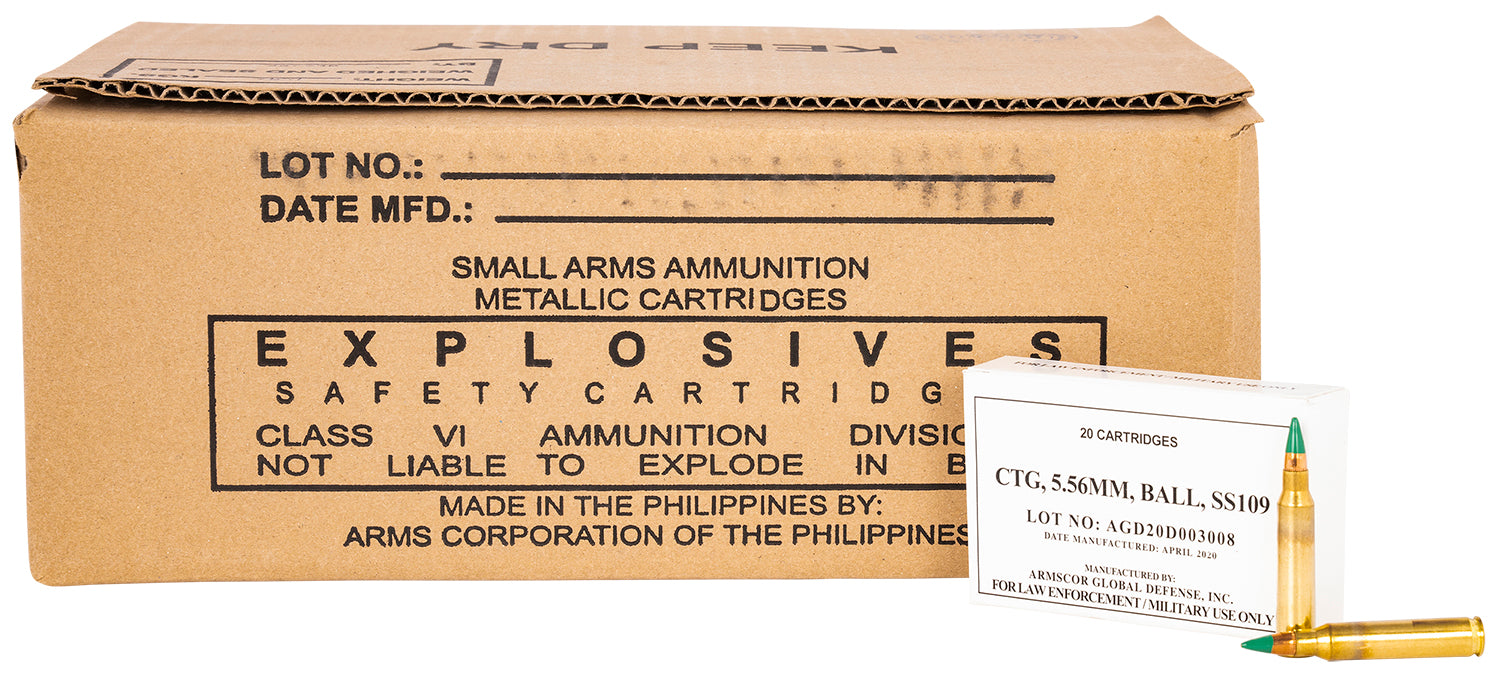 Armscor 50173 Precision Value Pack 5.56x45mm NATO 62 gr Full Metal Jacket (FMJ) 1000 Per Box/ 1 Cs