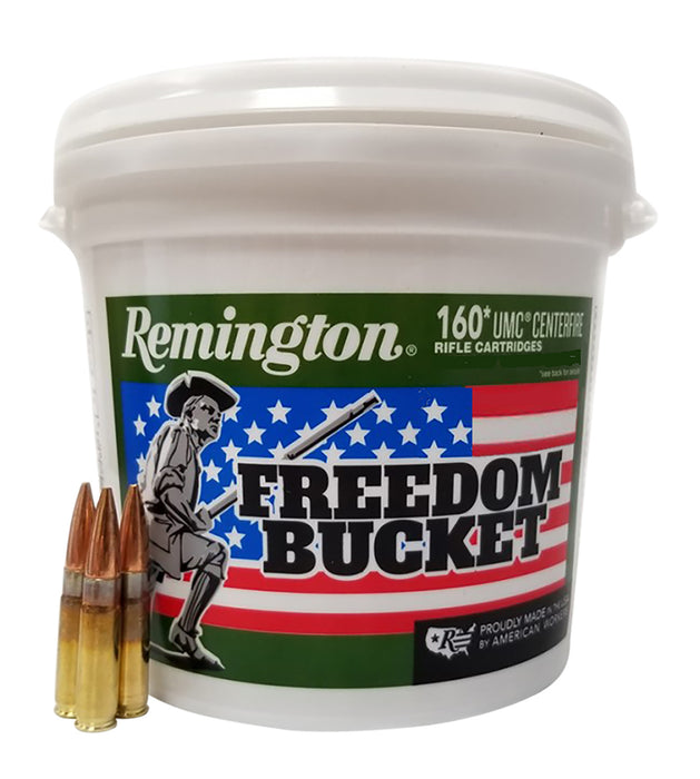 Remington Ammunition 26857 UMC Freedom Bucket 300 Blackout 150 gr 1905 fps Full Metal Jacket (FMJ) 160 Bx/4 Cs