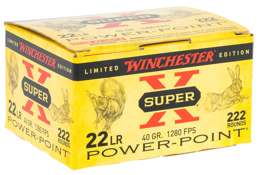 Winchester Ammo X22LRPPB Super X  22 LR 40 gr Plated Hollow Point 222 Bx/ 10 Cs