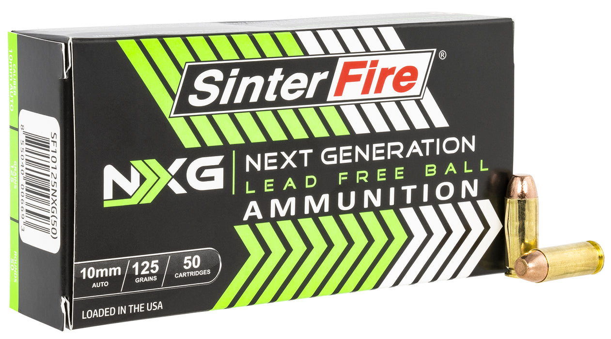 SinterFire Inc SF10125NXG Next Generation (NXG)  10mm Auto 125 gr Lead Free Ball 50 Bx/20 Cs