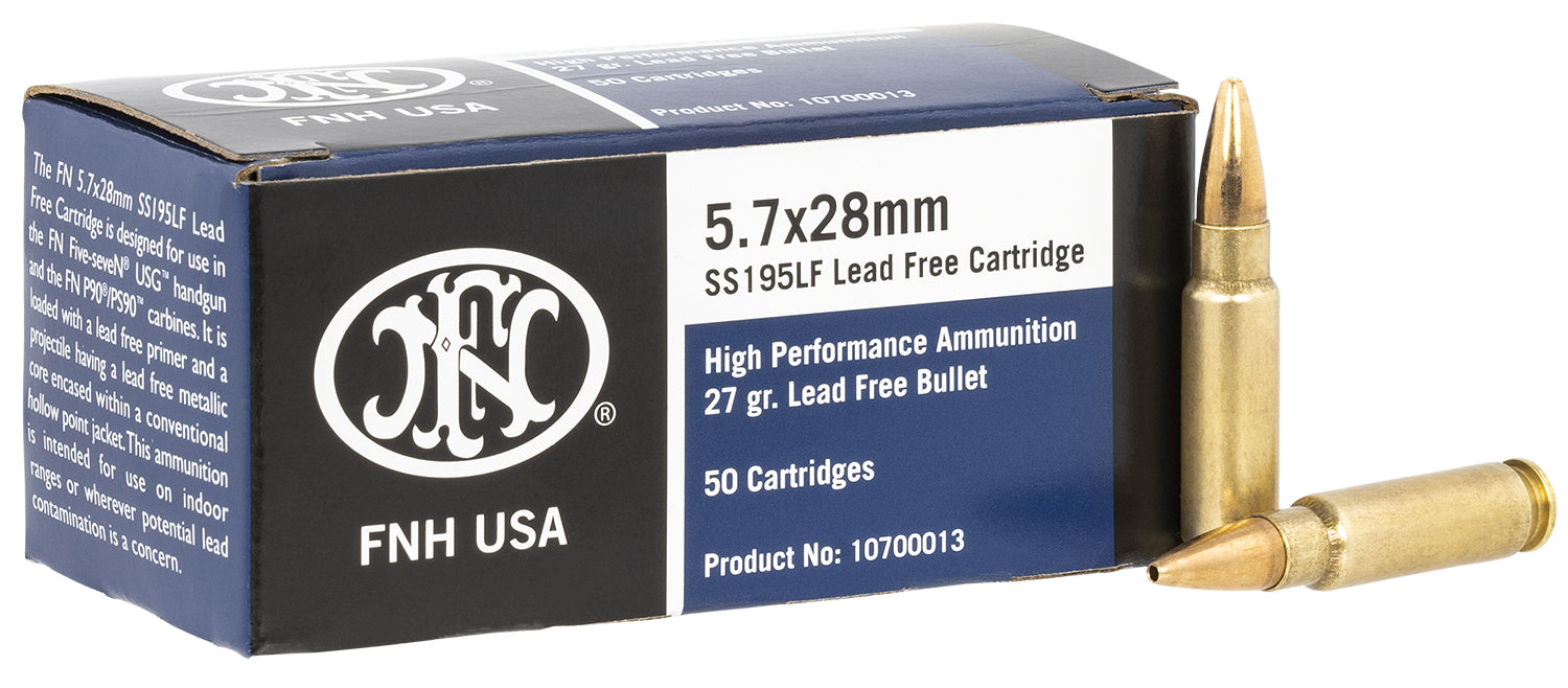 FN 10700012 High Performance  5.7x28mm 27 gr 1890 fps Lead Free Hollow Point 50 Bx/40 Cs