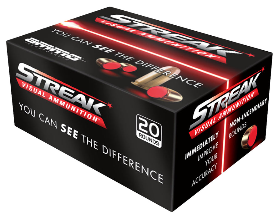 Ammo Inc 38125TMCSTRKRED Streak Visual  38 Special 125 gr Total Metal Case (TMC) 20 Per Box/10 Cs