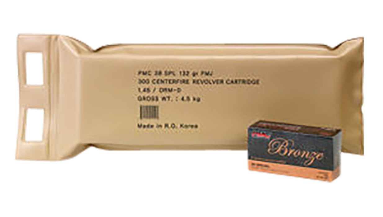 PMC 38GBP Bronze Battle Pack 38 Special 132 gr Full Metal Jacket (FMJ) 300 Per Box/3 Cs