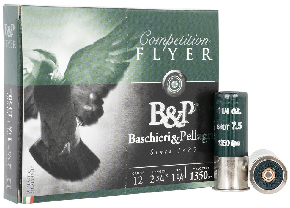 B&P 12B14PH7 Flyer  12 Gauge 2.75" 1 1/4 oz 1350 fps 7.5 Shot 10 Bx/10 Cs