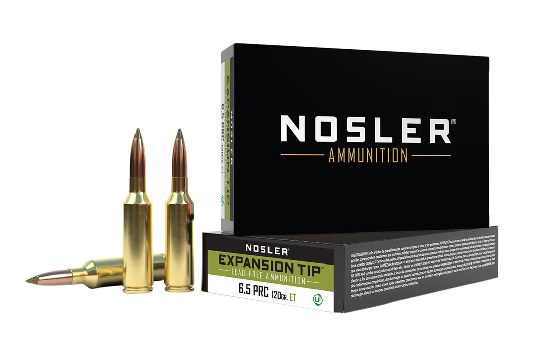 Nosler 40688 E-Tip  6.5 PRC 120 gr 3100 fps Spitzer E-Tip Lead-Free 20 Bx/10 Cs