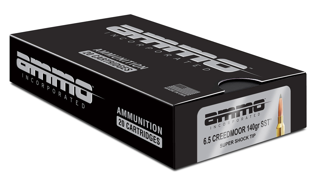 Ammo Inc 65CM140SSTA20 Signature  6.5 Creedmoor 140 gr Super Shock Tip (SST) 20 Per Box/10 Cs