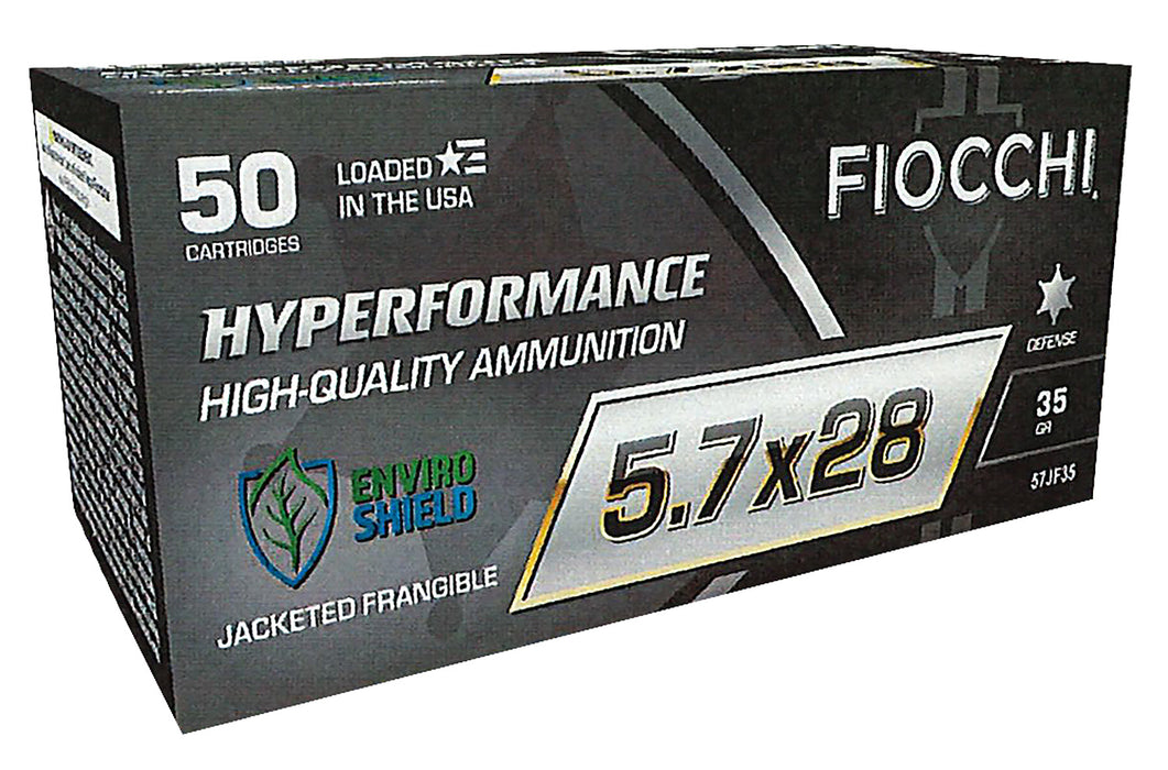 Fiocchi 57JF35 Hyperformance  5.7x28mm 35 gr Jacketed Frangeable (JF) 50 Bx/10 Cs