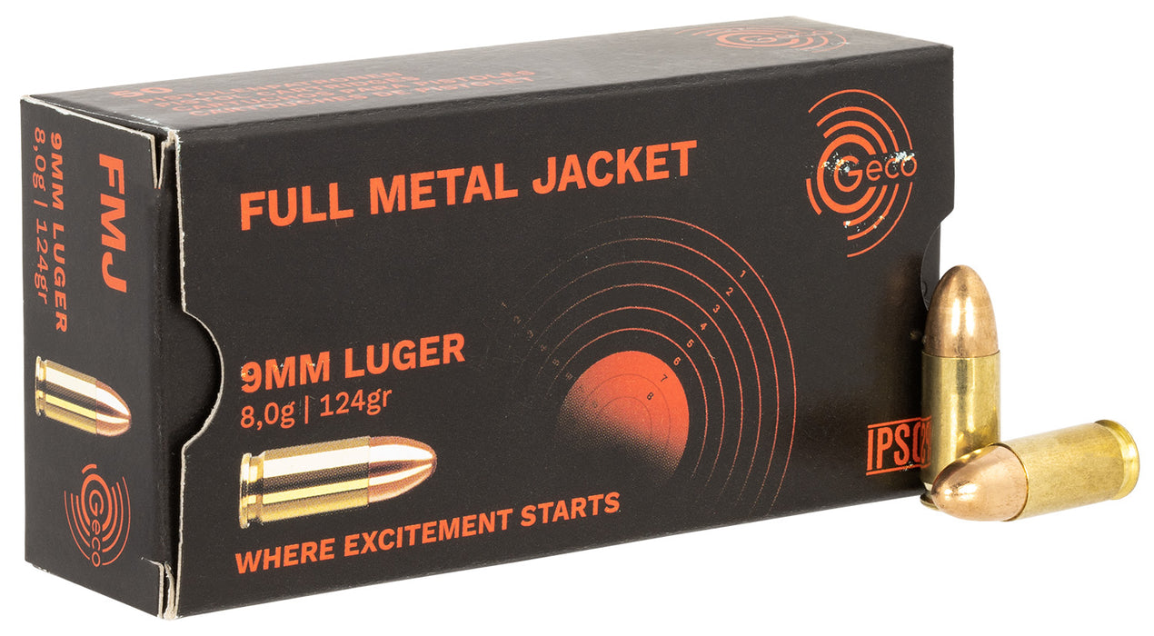 Foxtrot LLC 210040050   9mm 124 gr Full Metal Jacket (FMJ) 50 Per Box/20 Cs