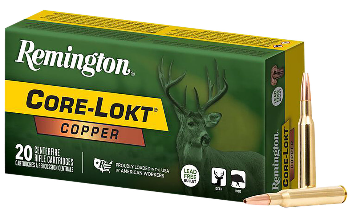 Remington Ammunition R27855 Core-Lokt  270 Win 130 gr Copper (HP) 20 Per Box/ 10 Cs