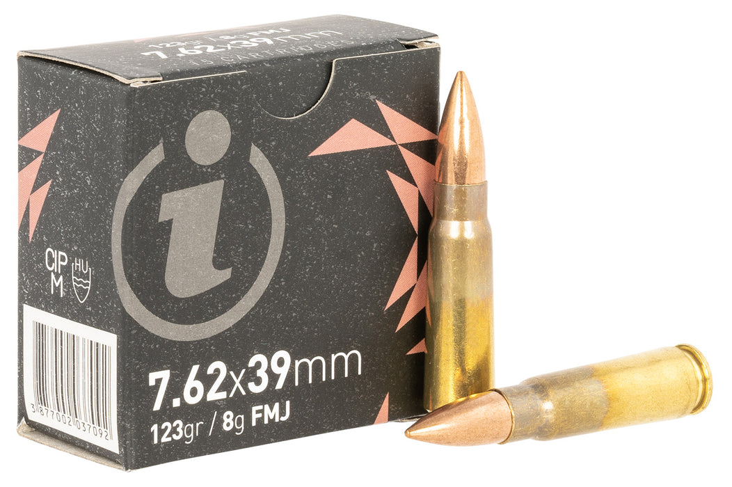 Igman  Centerfire Rifle  7.62x39mm 123 gr Full Metal Jacket (FMJ) 15 Per Box/ 48 Cs