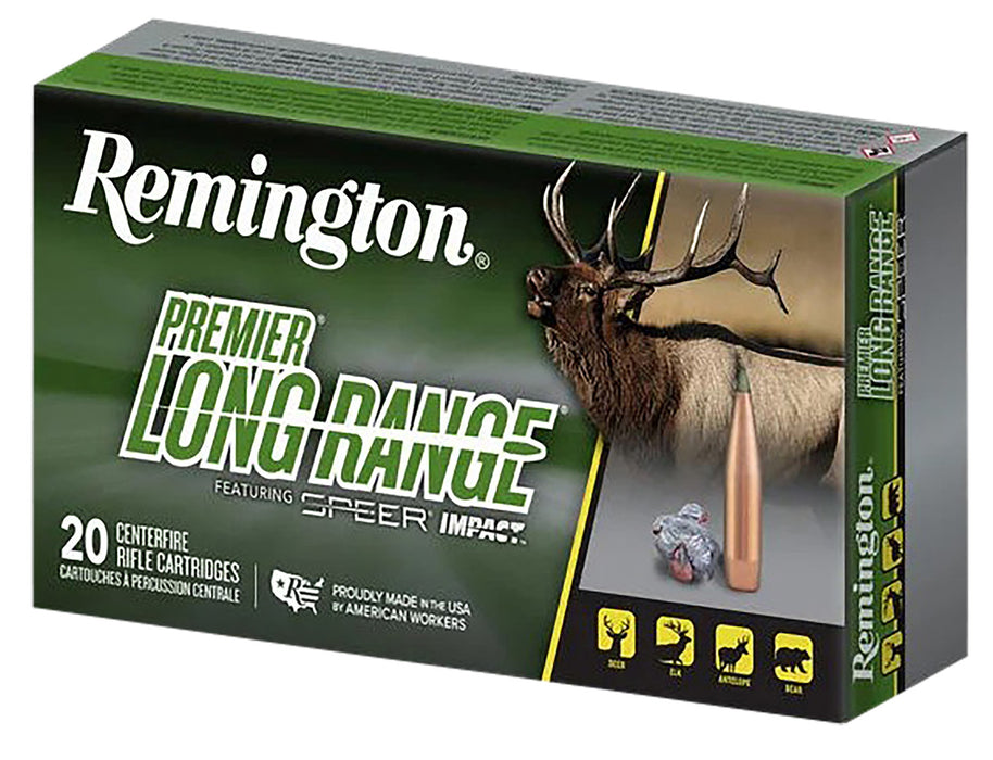 Remington Ammunition R28828 Premier Long Range  6.5 PRC 140 gr Speer Impact 20 Per Box/ 10 Cs