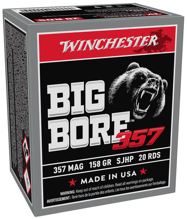 Winchester Ammo X357MBB Big Bore Hunting 357 Mag 158 gr Semi-Jacketed Hollow Point (SJHP) 20 Per Box/ 10 Cs