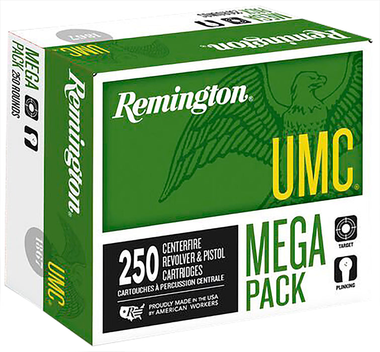 Remington Ammunition 23779 UMC Mega Pack 40 S&W 180 gr Full Metal Jacket (FMJ) 250 Per Box/4 Cs