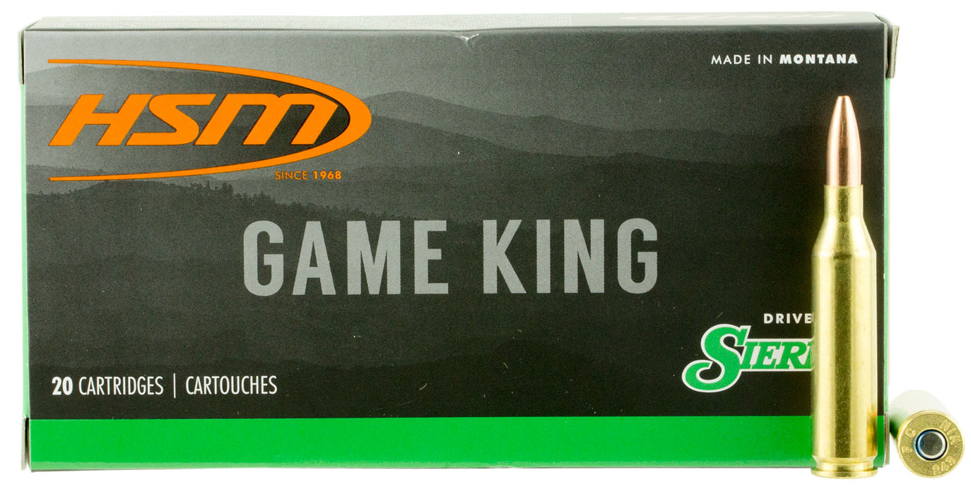 HSM 2439N Game King  243 Win 85 gr Sierra GameKing Hollow Point Boat-Tail (SGBTHP) 20 Per Box/25 Cs