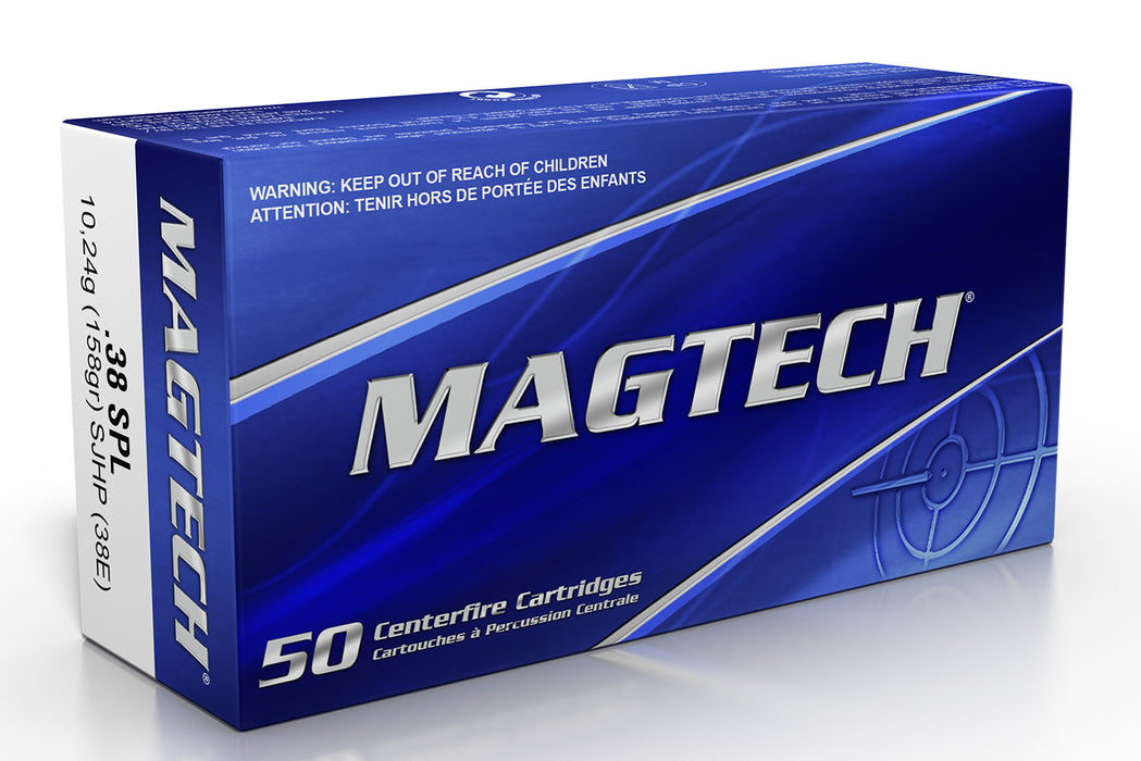 Magtech 38E Range/Training  38 Special 158 gr 807 fps Semi-Jacketed Hollow Point (SJHP) 50 Bx/20 Cs