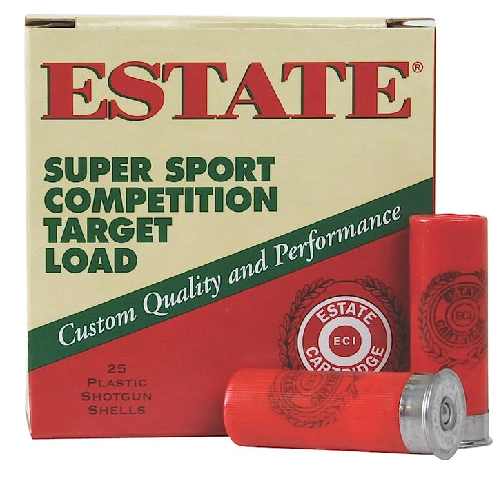 Estate Cartridge SS12H8 Super Sport  12 Gauge 2.75" 1 1/8 oz 8 Shot 25 Per Box/10 Cs