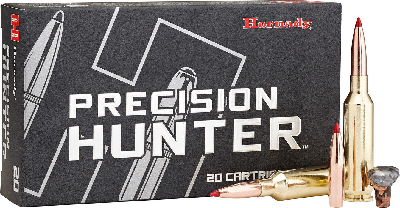 Hornady 81621 Precision Hunter  6.5 PRC 143 gr 2960 fps Extremely Low Drag-eXpanding (ELD-X) 20 Bx/10 Cs