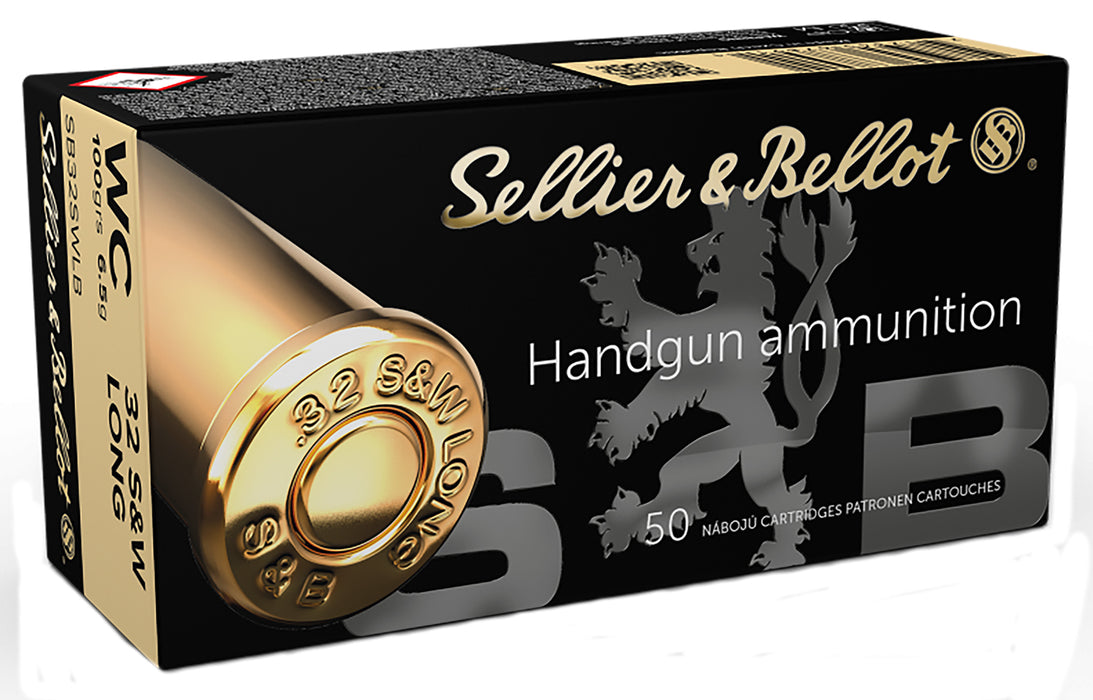 Sellier & Bellot SB32SWLB Handgun  32 S&W Long 100 gr 705 fps Wadcutter (WC) 50 Bx/20 Cs