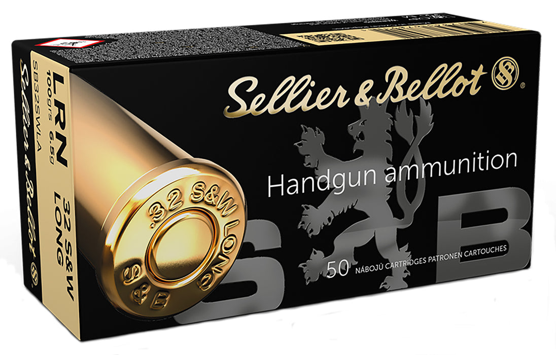 Sellier & Bellot SB32SWLA Handgun  32 S&W Long 100 gr Lead Round Nose (LRN) 50 Per Box/30 Cs